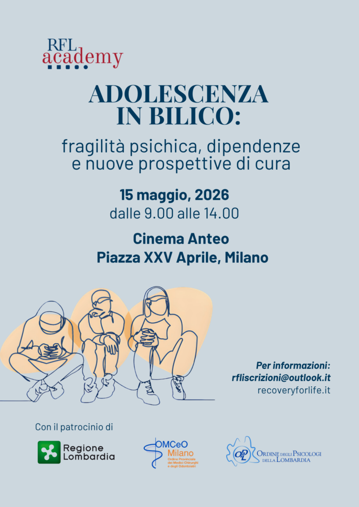 seminario RFL Academy Adolescenza in bilico: fragilità psichica, dipendenze e nuove prospettive di cura